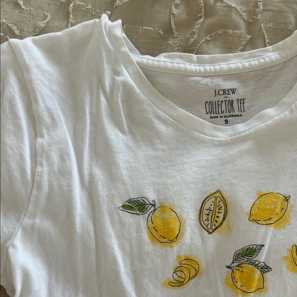 J. Crew Factory White Tee with Lemon Graphics - Picture 4 of 4